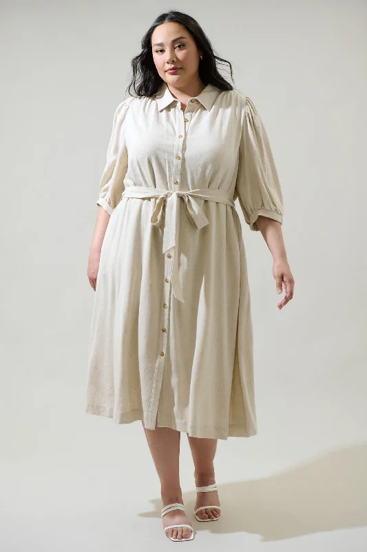 Vienna Midi Shirt Dress Curve