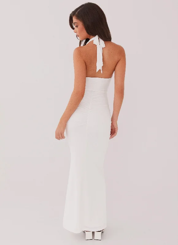 Allanna Frill Maxi Dress - White