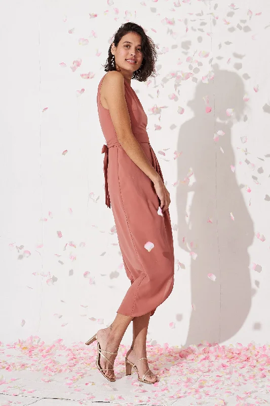 Aviana Dress In Dusty Rose