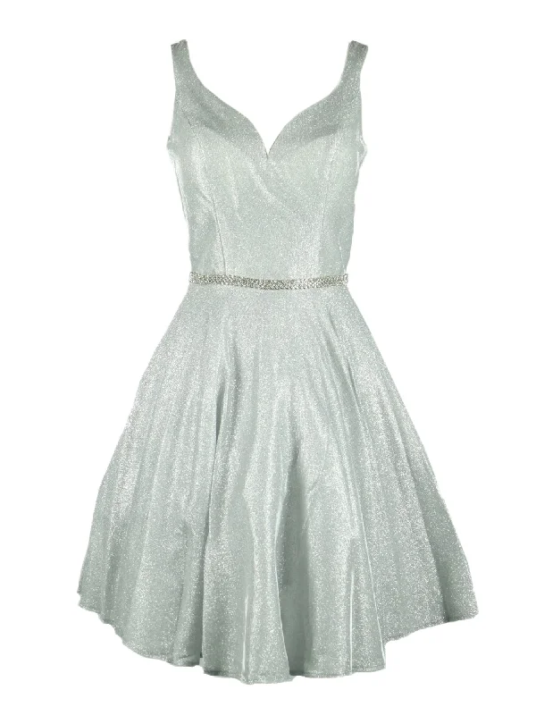 Multi Color V Neck Junior Bridesmaid Dress for Women, Sizes XS-3XL