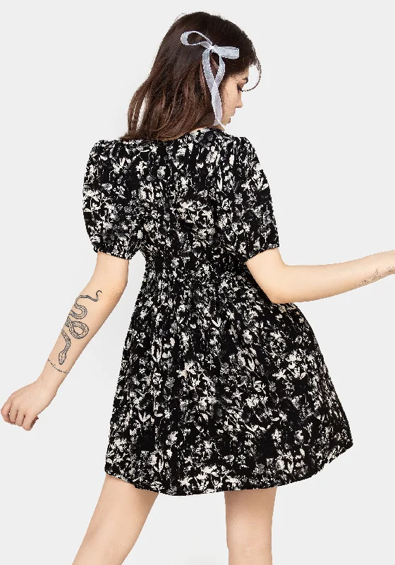 Eulogy Button Front Mini Dress