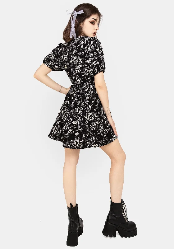 Eulogy Button Front Mini Dress