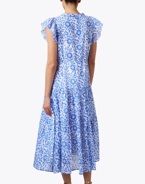 Jakarta Blue and White Cotton Dress