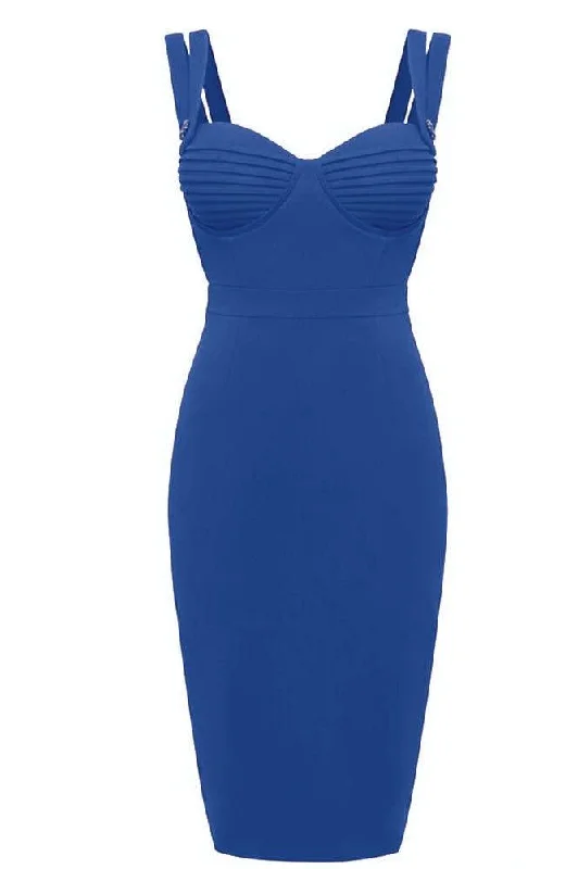 Kate Bandage Dress - Royal Blue