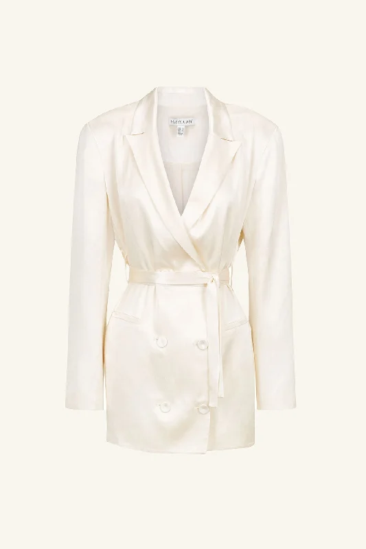 LA LUNE BLAZER DRESS - CREAM