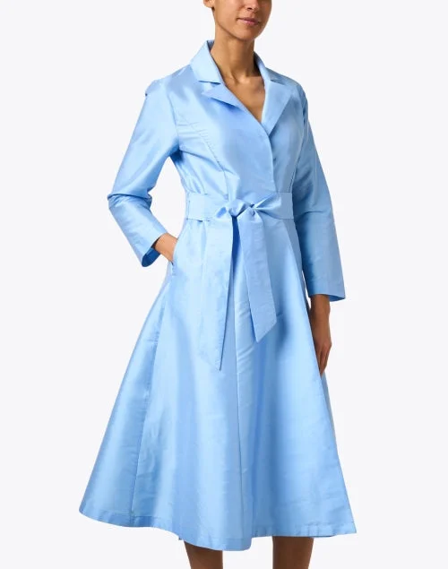 Lucille Blue Wrap Dress