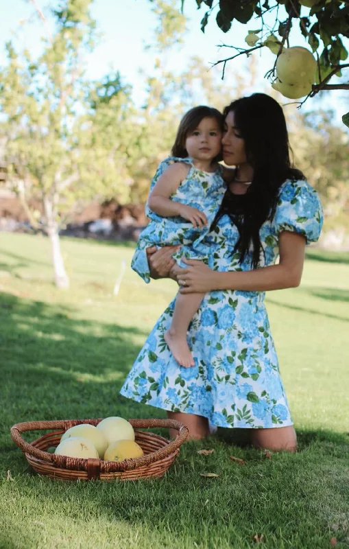 Mia Dress ~ Cottage Floral Blue