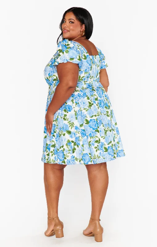 Mia Dress ~ Cottage Floral Blue