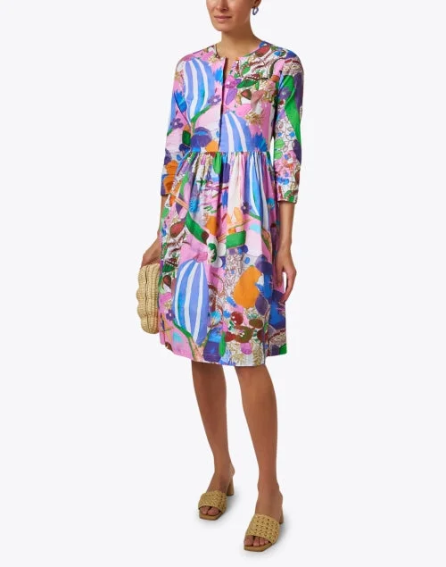 Multi Print Cotton Dress