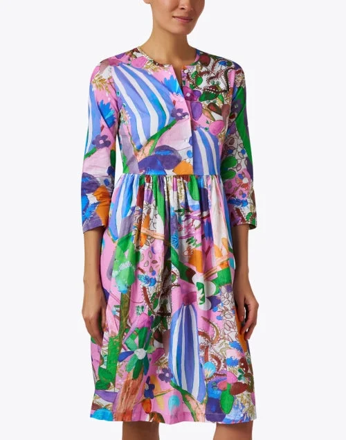 Multi Print Cotton Dress