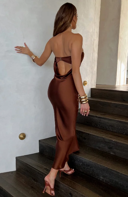 Rheanna Maxi Dress - Chocolate