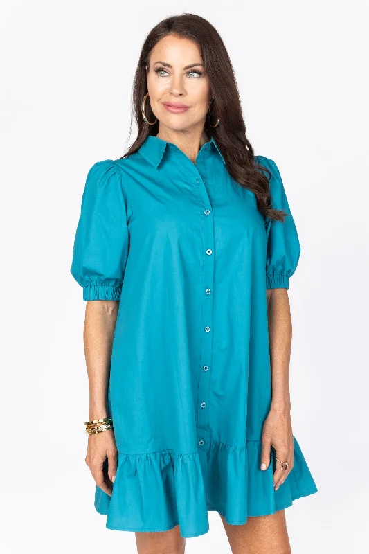 Tasha Dress- Turquoise