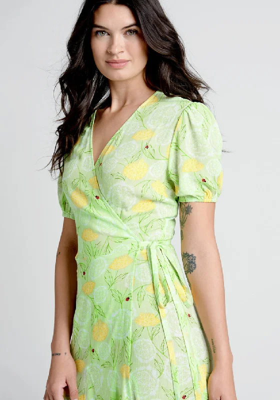 Let the Sun Shine Wrap Dress