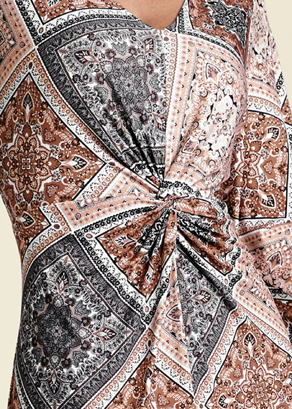 Paisley dreams maxi dress - Rust Multi