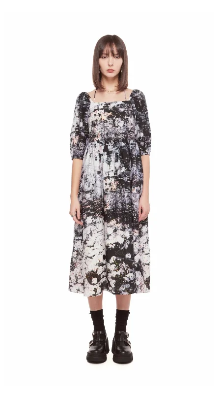 Mika Ninagawa - Printed Puff Sleeves Dress