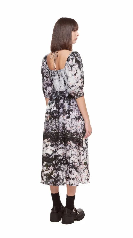 Mika Ninagawa - Printed Puff Sleeves Dress