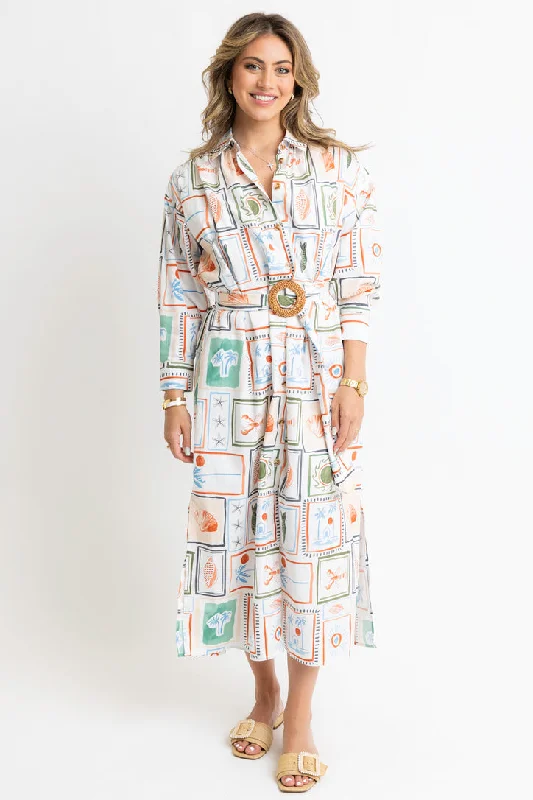 Capri Coast Shirt Dress With Belt