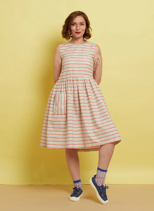 Mabel Dress - Seaside Multi Stripe