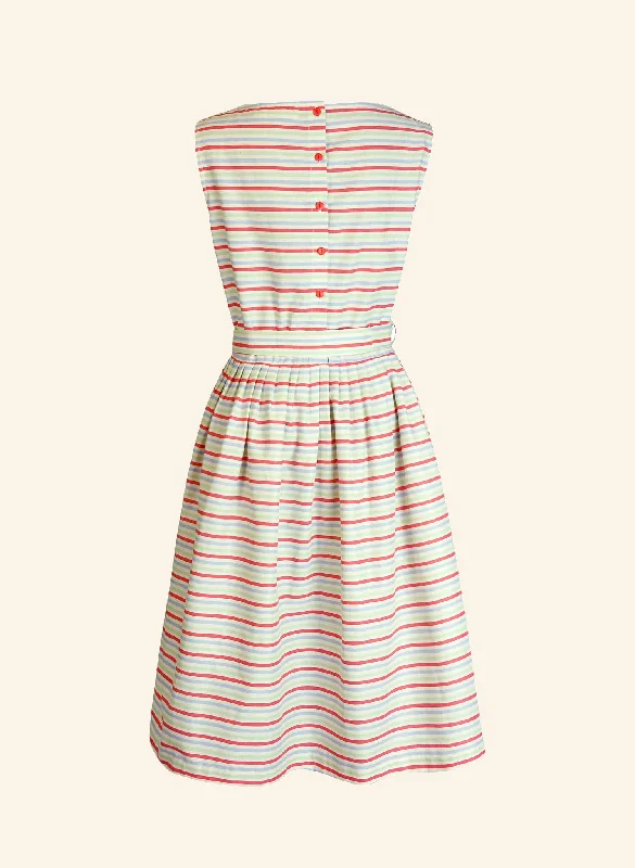 Mabel Dress - Seaside Multi Stripe