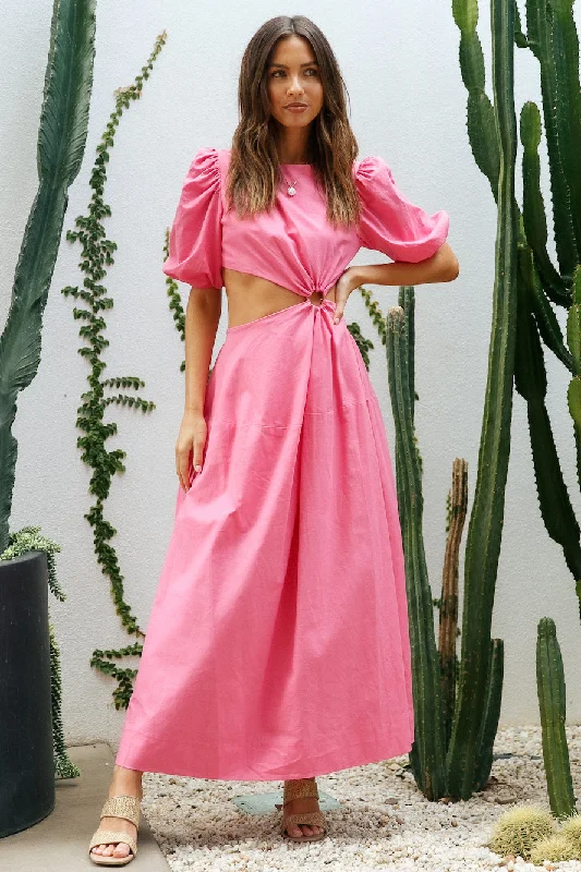 Rocky Road Maxi Dress Pink