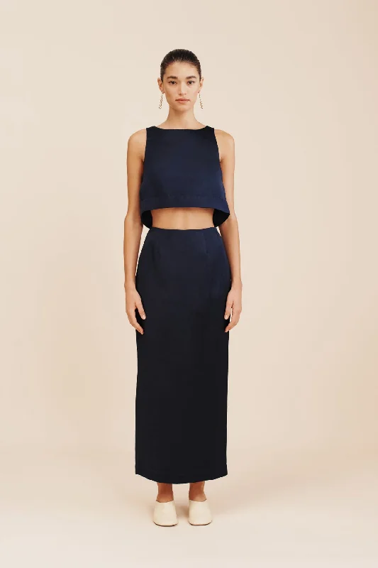 GIGI PENCIL SKIRT - MIDNIGHT