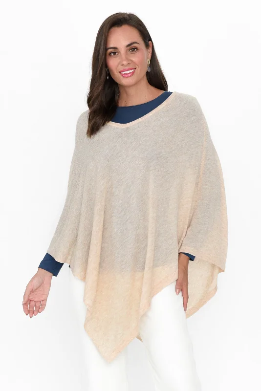 Haly Oat Wool Blend Poncho