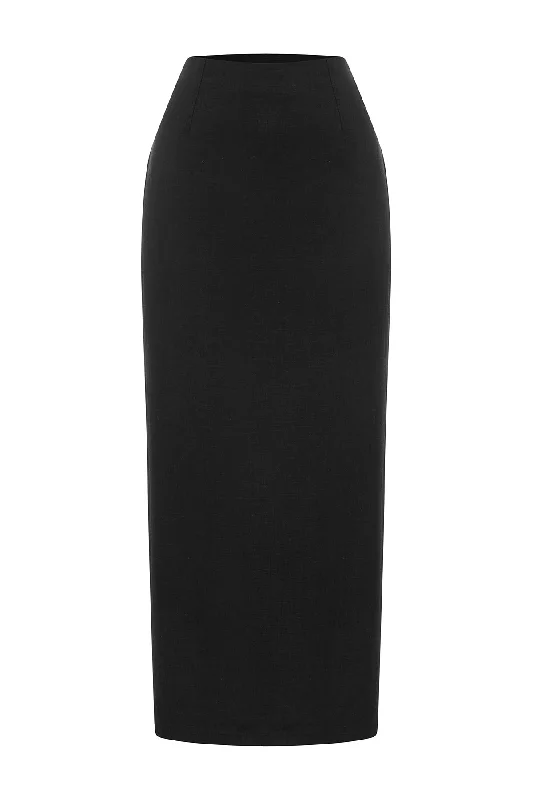 NANCY PENCIL SKIRT - BLACK