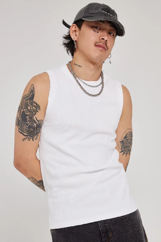 Neovision Bound High Neck Tank White