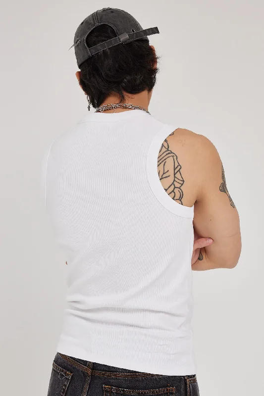 Neovision Bound High Neck Tank White