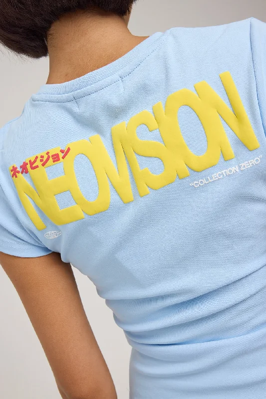 Neovision Compilation Baby Tee Arctic Blue