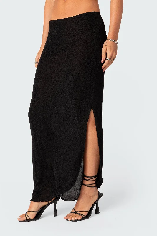 Milan Slitted Maxi Skirt