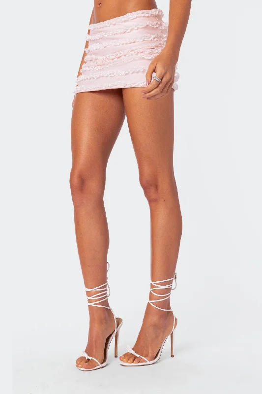 Izzy Ruffled Mini Skirt