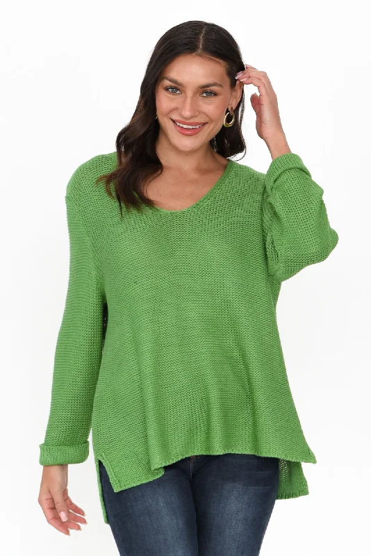 Toulouse Green Cotton Jumper