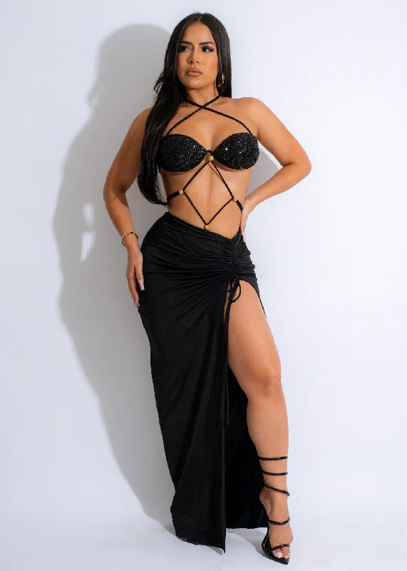 Shop Smart, Save Big!Beauty Sequin Maxi Dress Black
