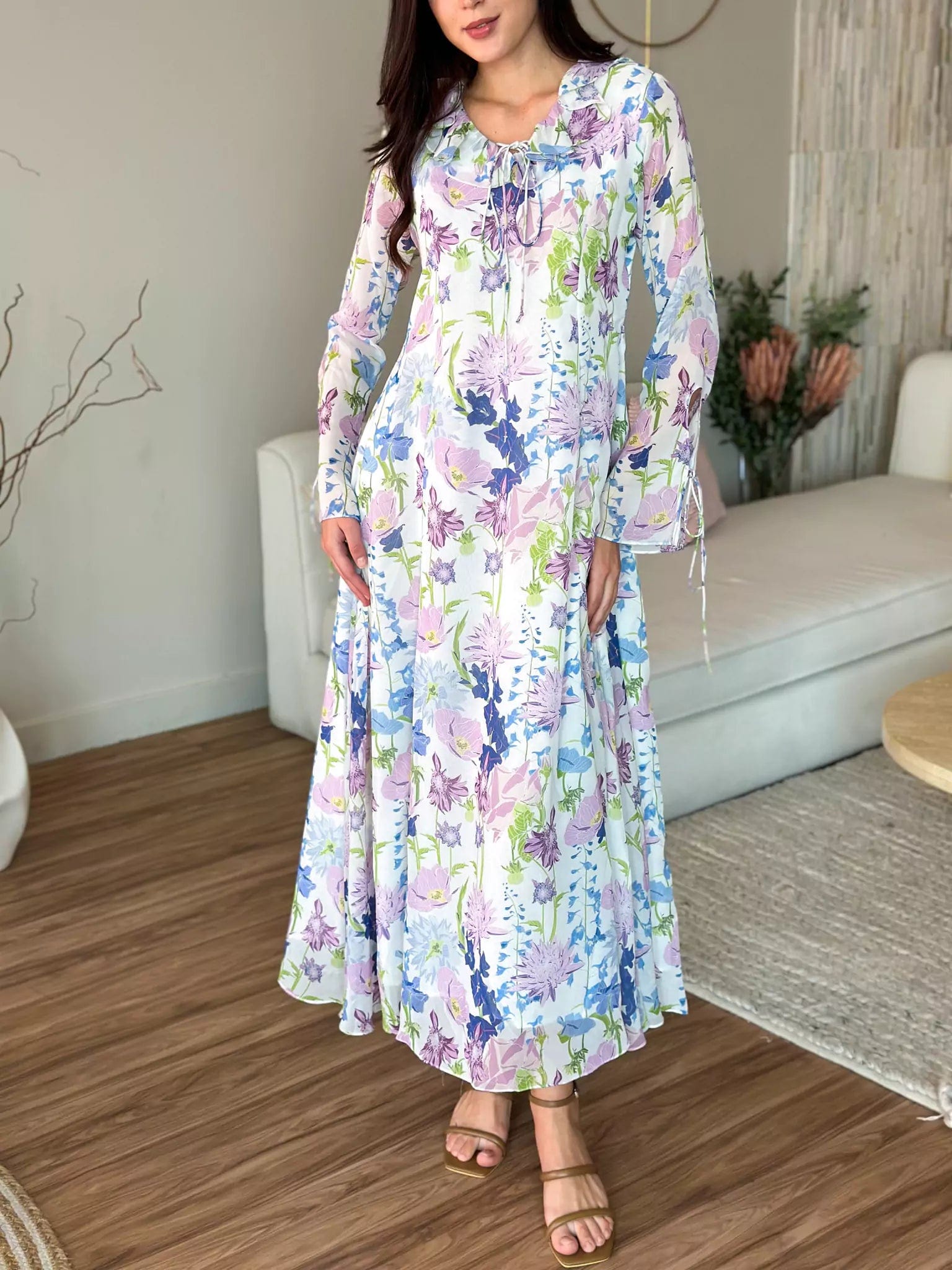 Hottest Discounts of the Year!Bell Flower Long Dress