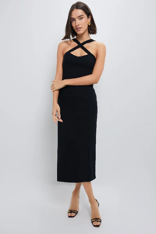 Get More, Spend Less – Shop Now!Black Criss-Cross Alice Dress