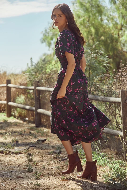 Score Big Savings Today!Close to You Palmer Poplin Tiered Maxi Dress