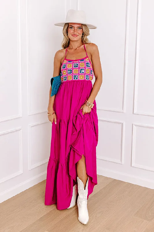 The Best Deals Won’t Wait!Key Largo Sunshine Crochet Maxi Dress