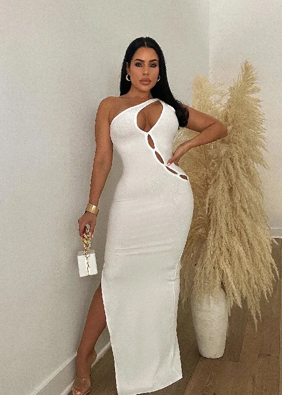 Save Up to 50% Off!Lucky Strike Maxi Dress White
