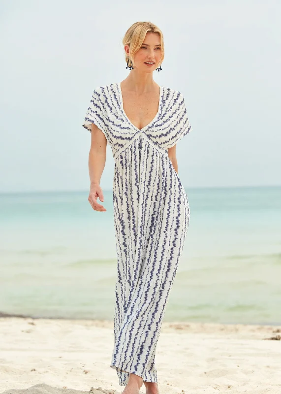 Massive Price Cuts!San Sebastian Flutter Sleeve Maxi Dress