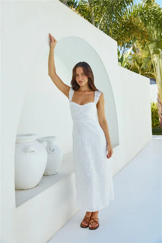 Get More for Less!Tunnel Of Love Maxi Dress White