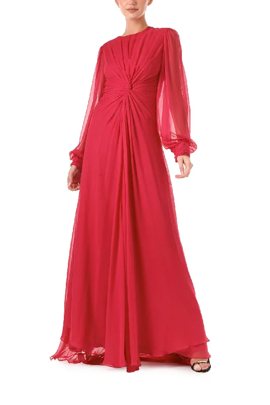 Exclusive Savings This Week!Twist Front Long Sleeve Gown