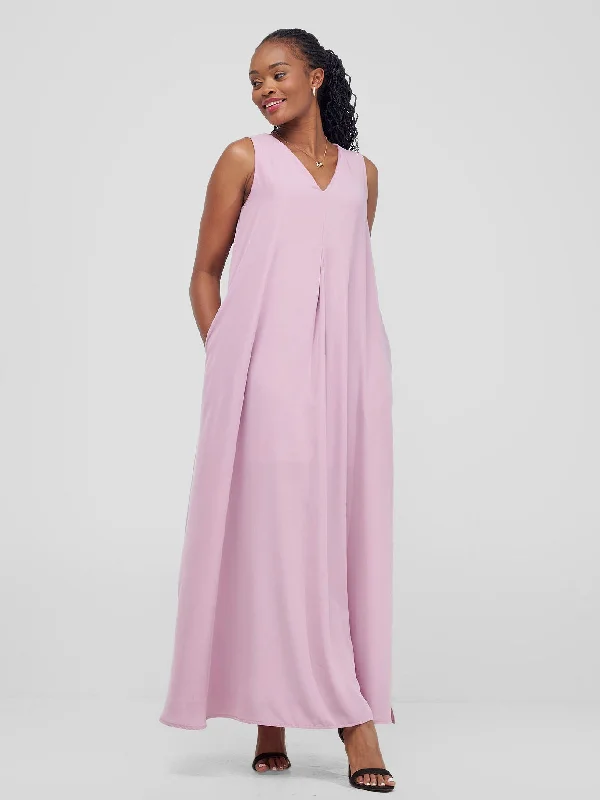 Instant Savings Await!Ava Front Pleat Maxi Dress - Light Pink