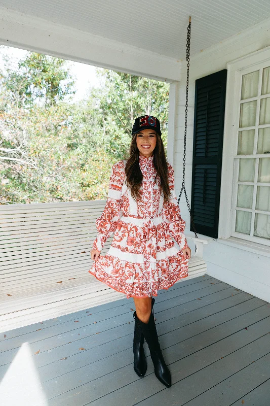 The Best Deals Won’t Wait!Myla Frilly Dress - Red