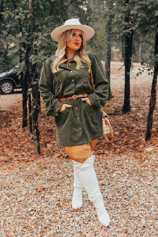 Your Favorite Items on Sale Now!Cinnamon Lane Corduroy Mini Dress Curves