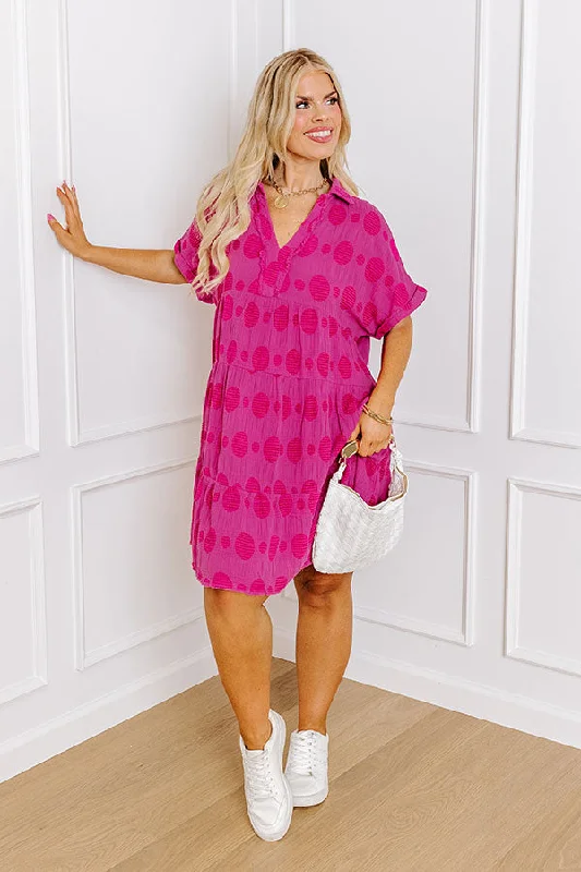 One Click Away from Big Savings!Dancing In The Sun Babydoll Dress In Pink Curves