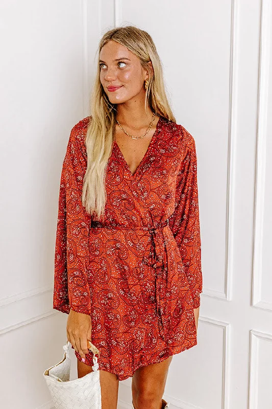 Lowest Prices Guaranteed!London Landscape Floral Wrap Dress