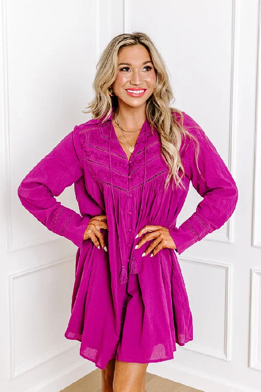 Only a Few Left – Order Now!Memory Mile Embroidered Shift Dress