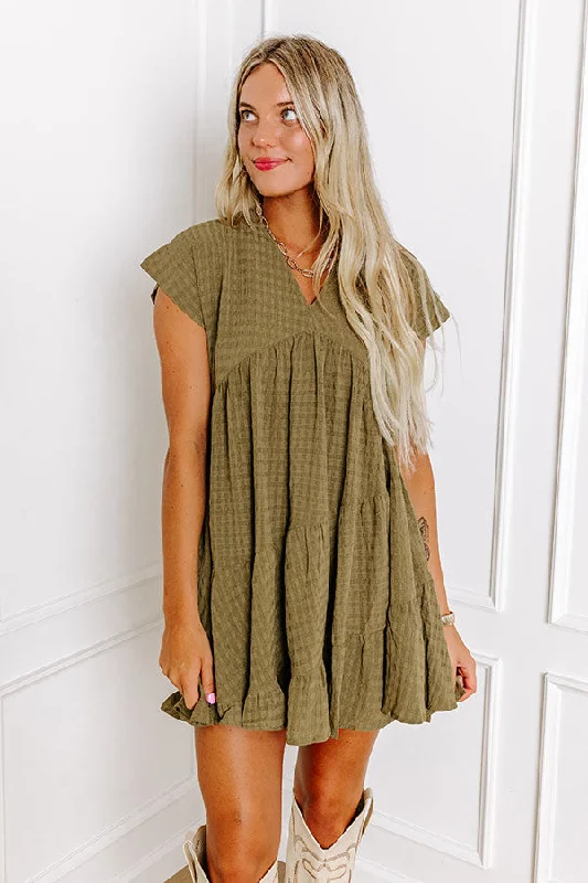 Limited Deals, Unlimited Savings!Mend Your Heart Babydoll Dress in Martini Olive