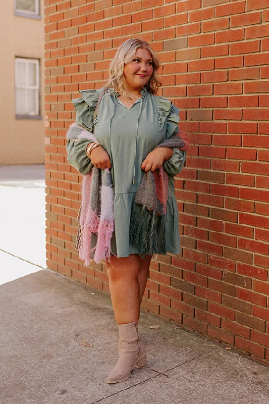 Hurry, Sale Ends Soon!New To Town Shift Dress In Pear Curves
